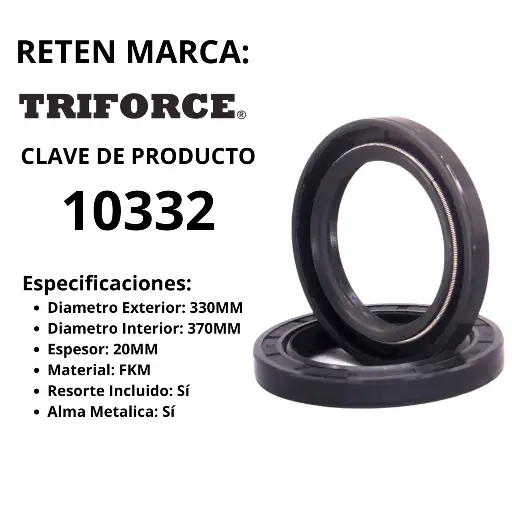 [10332] Reten FKM 330X370X20 MM 