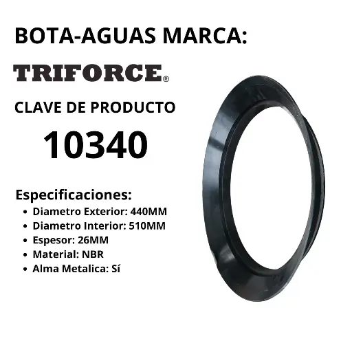 [10340] BOTA-AGUAS TRIFORCE WR440 510 26