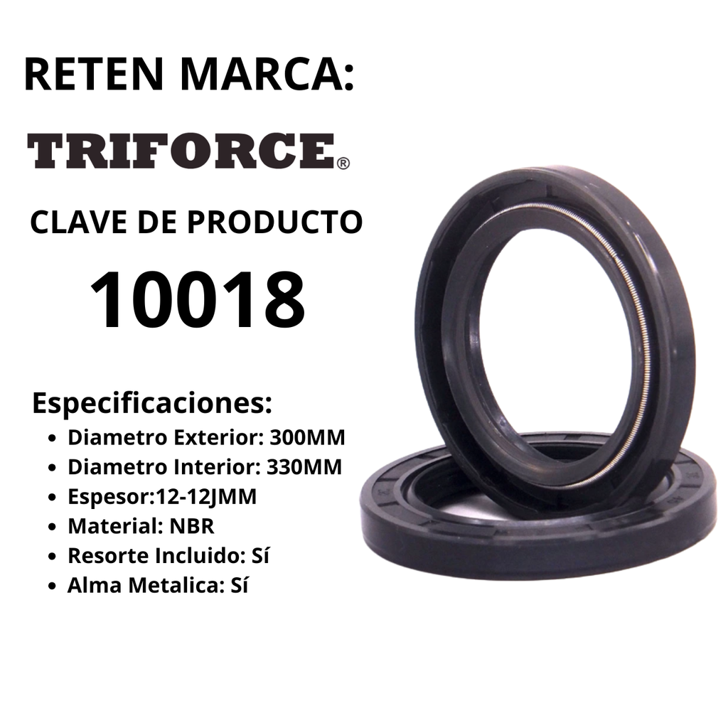 Reten NBR 300X330X12X12J MM